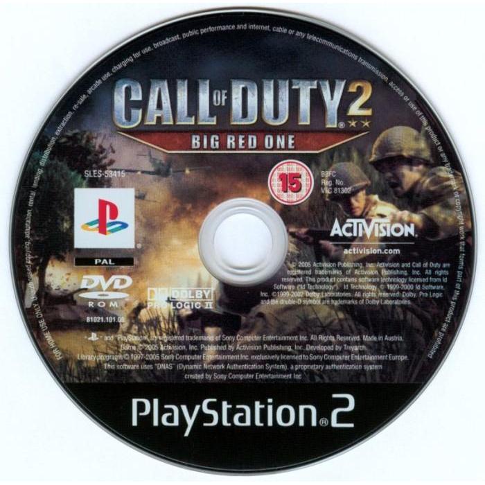 Gambar Kaset Ps2 Call Of Duty 2 - Big Red One - Cd Game Ps2 - Play Station 2 - Plastik dari Level Up Gaming undefined Tokopedia