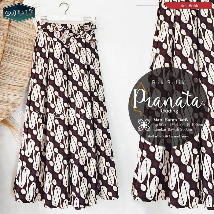 Gambar Rok Batik Panjang Wanita Bawahan Kebaya Modern Model Payung - Pranata, All Size dari Batik Razka undefined Tokopedia