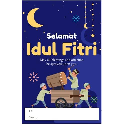 Gambar Kartu Ucapan Greeting Card Lebaran Happy Eid Mubarak Idul Fitri Gift - Desain C dari Valery GiftShop undefined Tokopedia