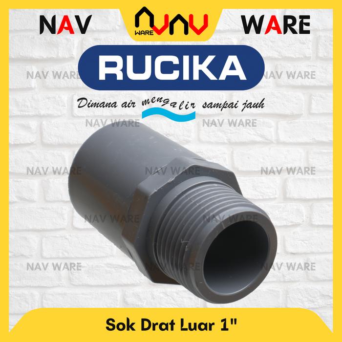 Jual RUCIKA Fitting Pipa PVC AW 1 Inci Original - Faucet Sock Drat ...