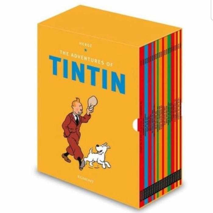 Gambar Tintin box set 23 English books  ( Yellow Box ) dari bestshopstore1 undefined Tokopedia
