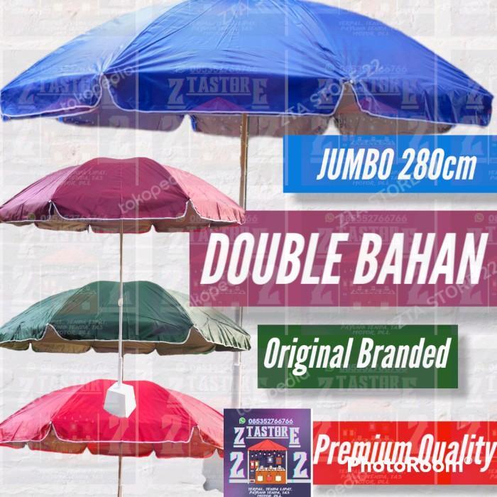 Gambar Payung Pantai Jumbo 280Cm Dobel Bahan 2 Lapis Payung Tenda Cafe Bazar - merah cabe, BUBBLE WRAP dari Trek Way Gear undefined Tokopedia