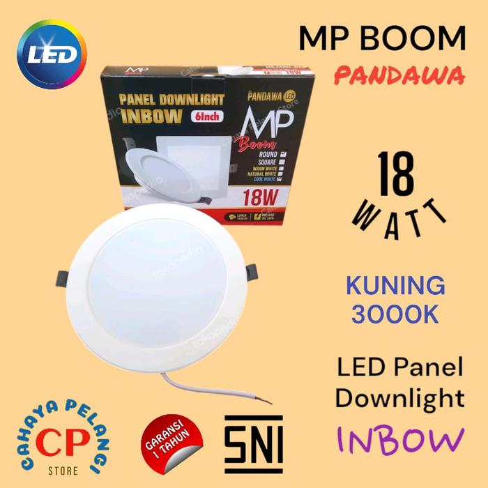 Led Panel Ib Jual LED Panel IB 18 Watt 18w PANDAWA MP Downlight Inbow 6500K 4000K ...