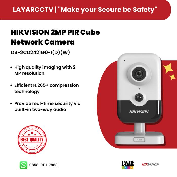 Ds 2cd2421g0 Hikvision Pir Ip Camera IP-видеокамера Мп кубическая