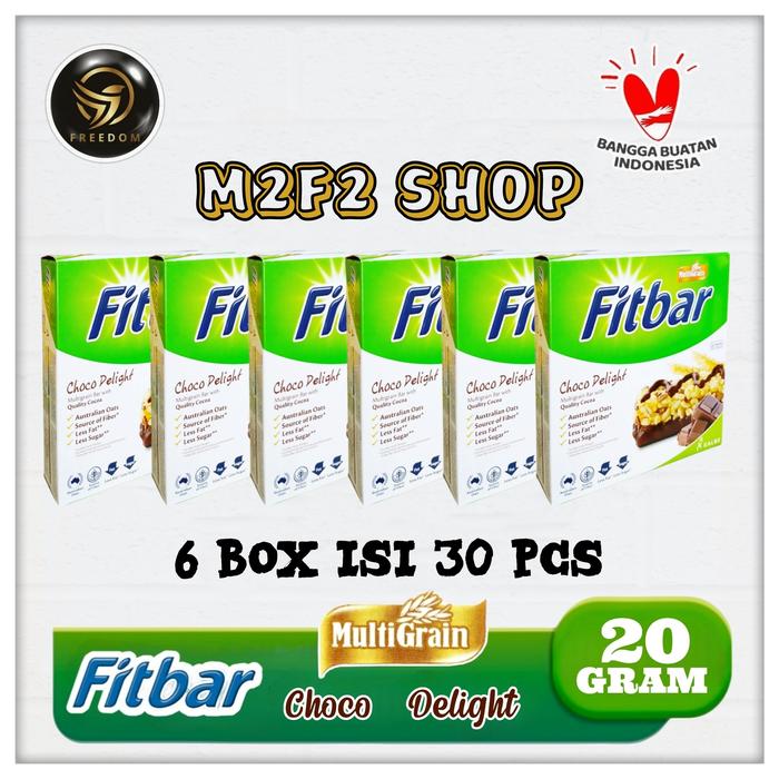 Gambar Fitbar Multigrain Bar With Chocolate | Choco Delight - 20 gr (Harga 6 Box) dari M2F2 Shop - Paseban undefined Tokopedia