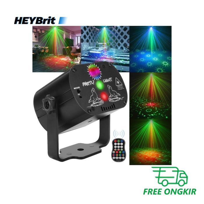 Gambar VKTECH PROYEKTOR LASER LED LAMPU DISCO DJ PARTY LIGHTS USB 60 PATTERNS dari HEYBrit undefined Tokopedia