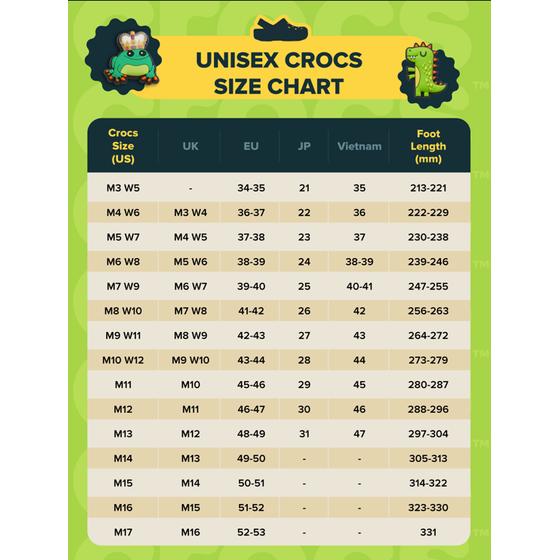 Crocs　✕　SATISFY　W6サイズ Fit Guide Crocs Size W6 In Cm Crocs Collab Crocs Orders Inches