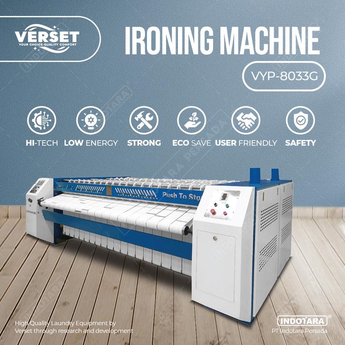 Gambar Mesin Setrika Laundry Verset Ironing Machine Gas Heated VYP-8033G dari PT. Indotara Persada undefined Tokopedia