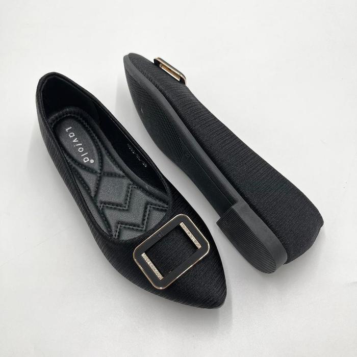 Gambar Laviola Sepatu Flat Shoes Wanita Import 4032 LSF Original Official Store - Hitam, 36 dari laviola Official Store undefined Tokopedia