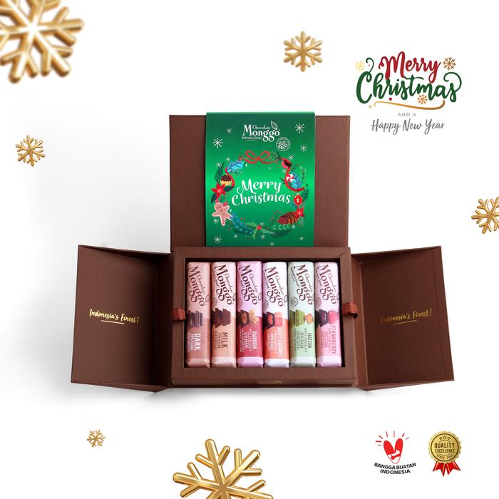 Gambar Chocolate Monggo l Christmas Tree 70gr l Cokelat Kado Natal - Gift Box 6x40gr dari Chocolate Monggo Indonesia undefined Tokopedia