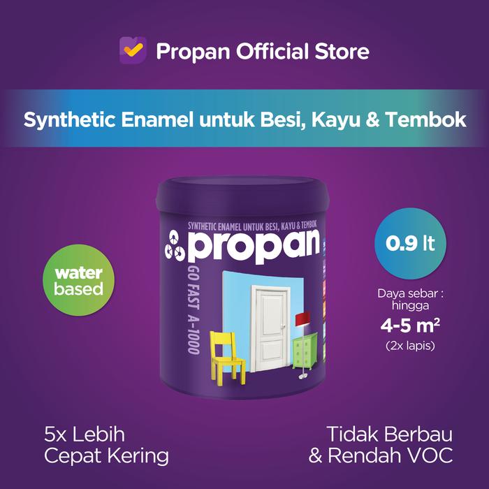 Gambar CAT KAYU BESI TEMBOK WATERBASED PROPAN GO FAST A-1000-0,9L dari PROPAN RAYA undefined Tokopedia
