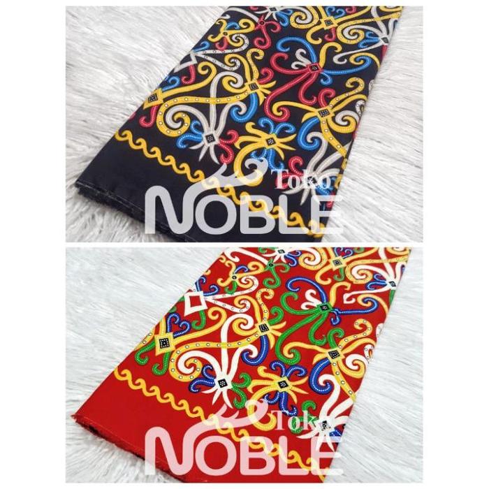 Gambar Kain Katun Motif Khas Kalimantan Barat - Hitam dari SWEET .ID undefined 5 Tokopedia