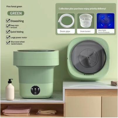 Gambar 8L Mesin Cuci Lipat Otomatis Mesin Pengering Pakaian Washing Machine - Hijau dari mallyaxi undefined Tokopedia
