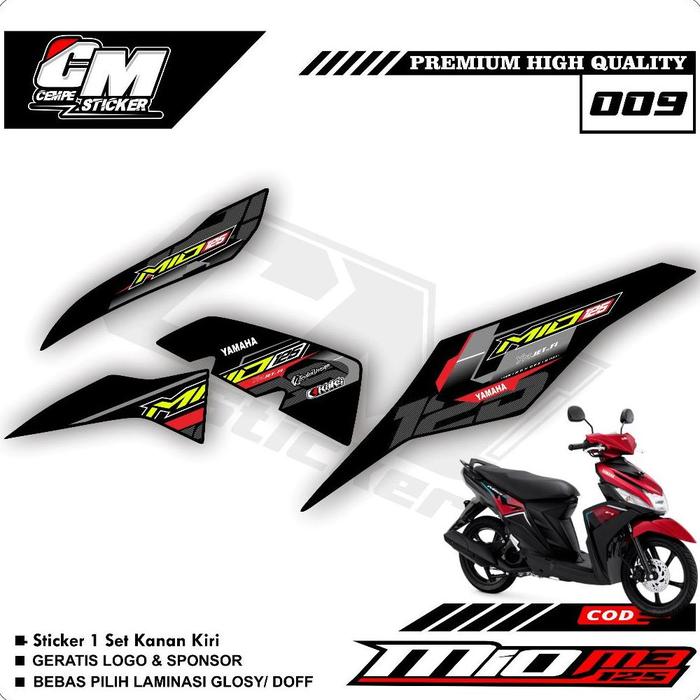 Gambar Stiker MIO M3 / MIO Z / MIO 125 Striping Standar MIO M3 / MIO Z / MIO 125 Premium Racing CM09 - 1 dari JM Striping undefined Tokopedia