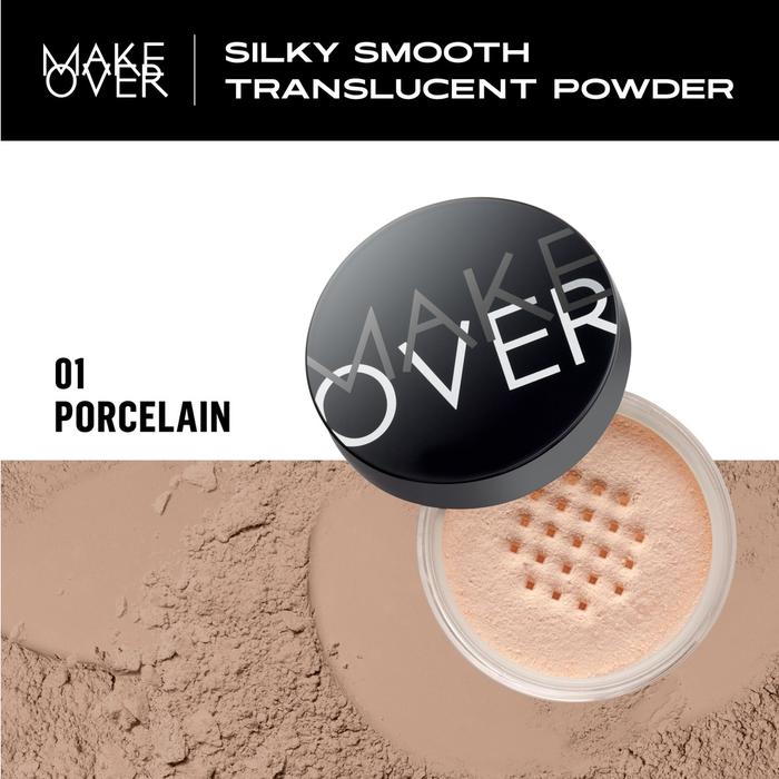 Gambar MAKE OVER - Silky Smooth Translucent Powder Original - 01 Porcelain dari Ais Beauty. undefined Tokopedia