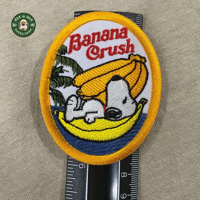 Gambar Emblem iron on patch character snoopy banana crush peanuts japan aplique aplikasi baju dari Dot n Dot undefined Tokopedia