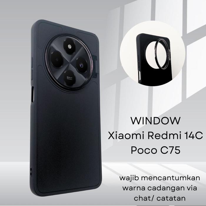 Gambar Case Xiaomi Redmi 14C / Poco C75 Softcase FOLDING WINDOW MACARON Case Casing Redmi 14C / Poco C75 - Hitam, Redmi 14C dari Drawacc undefined Tokopedia