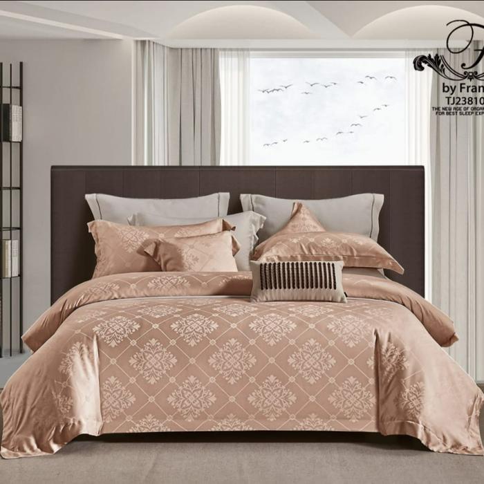 Gambar Bedcover aja Double 250x270 kingkoil Tencel motif Terbaru Sutra Organic - MOTIF 1 dari Syakira Collection_NEW undefined Tokopedia