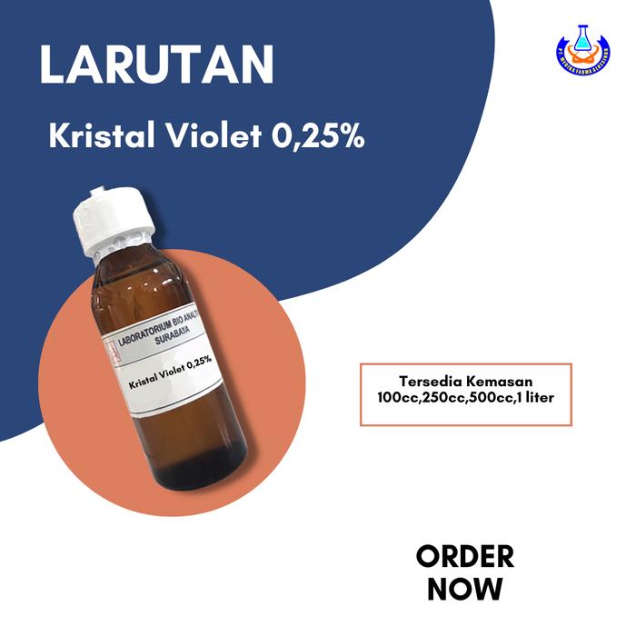 Gambar Kristal Violet 0,25% (100cc,250cc,500cc,1 liter) dari medika alkesindo undefined Tokopedia
