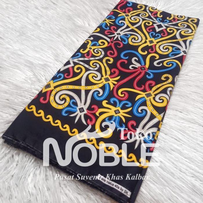 Gambar Kain Katun Motif Khas Kalimantan Barat - Hitam dari SWEET .ID undefined 3 Tokopedia