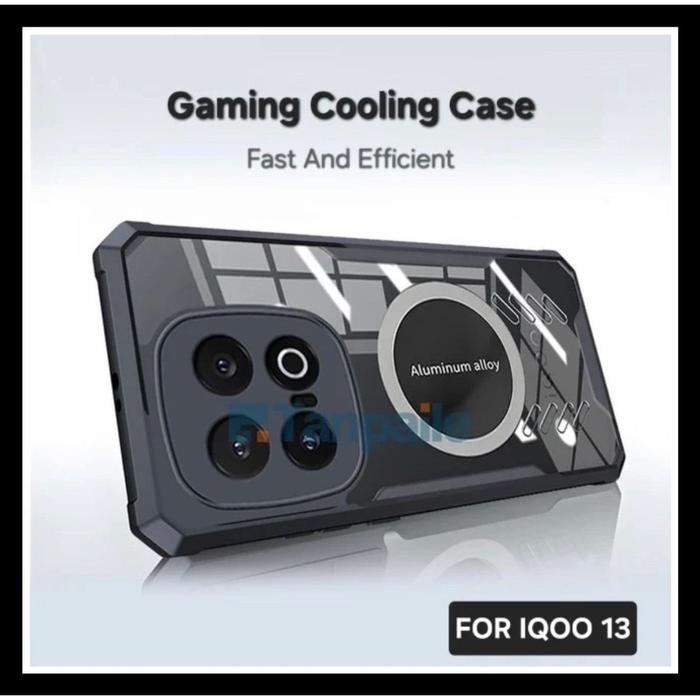 Gambar Vivo IQOO 13 5G Cooling Magnetic Original Casing Hard Case Cover Soft Silikon Clear - HITAM., VIVO IQOO 13. dari Case Thebest undefined Tokopedia