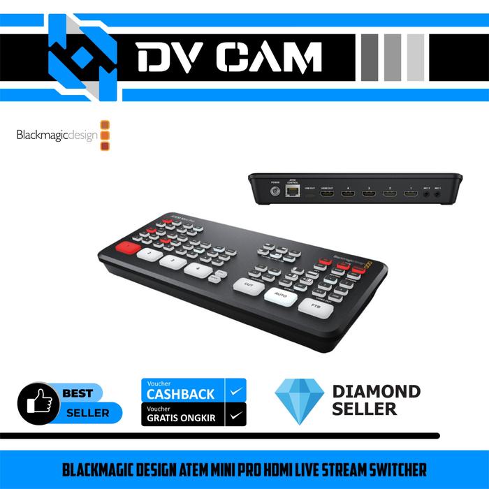 Promo BLACKMAGIC DESIGN ATEM MINI PRO HDMI LIVE STREAM SWITCHER
