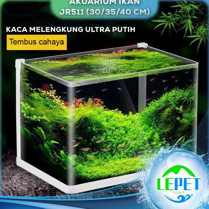 Gambar [ TERBARU ] LEPET Akuarium Ikan JR511 Tangki Ikan Mini dengan bahan kaca - 40 x 24 x 25 dari Sakana Storee undefined Tokopedia