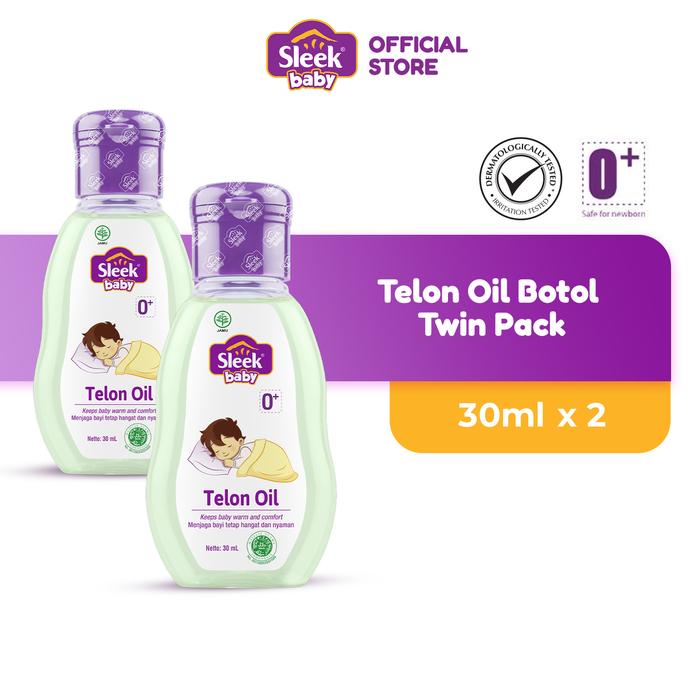 Gambar Sleek Baby Telon Oil Botol 30ml Twin Pack dari Sleek Baby Store undefined Tokopedia