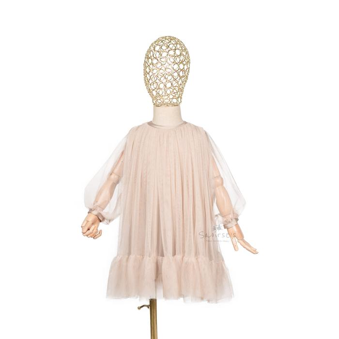 Gambar Zelia Dress by Saoirse's Light Color - Gaun tile anak balita perempuan - brown, S dari Saoirse's Store ID undefined Tokopedia