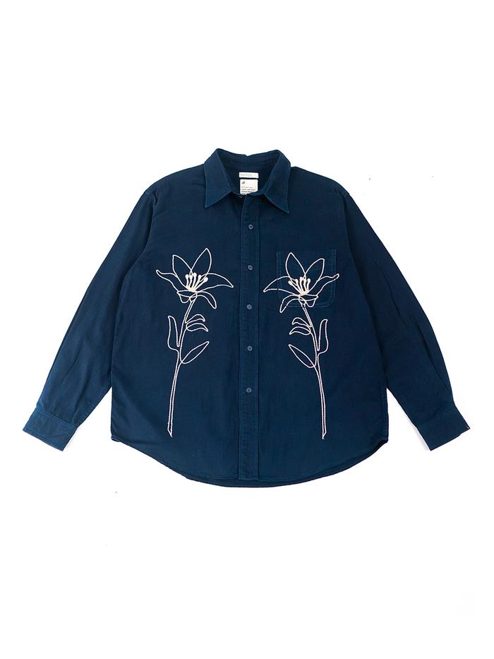 Gambar Tinctori - PUSPA Embroidery Long Sleeve Shirts - Indigofera, L dari Tinctori undefined Tokopedia