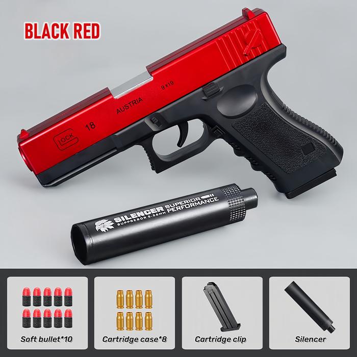Gambar Mainan terlaris Senjata Mainan Mainan Pistol Glock Toy Guns Pertempuran Luar Ruangan Menembak Mainan Shell Melempar Secara Manual Rubber - Red dari ToyOasis.ID undefined Tokopedia