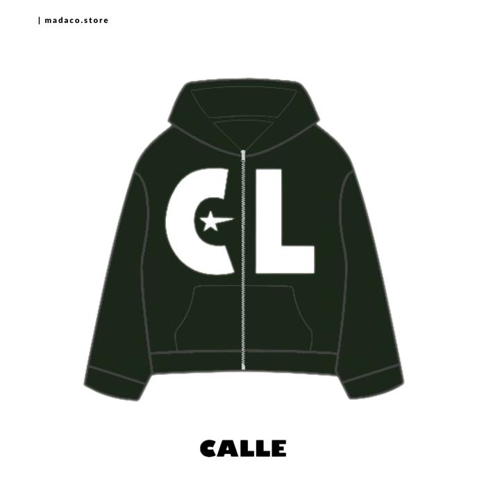 Gambar CDL CALLE ZIP HOODIE/KNITWEAR BRAZIL/DENIM - CALLE DE LARACHE - ZIPHOODIE GREEN, S dari madaco. undefined Tokopedia