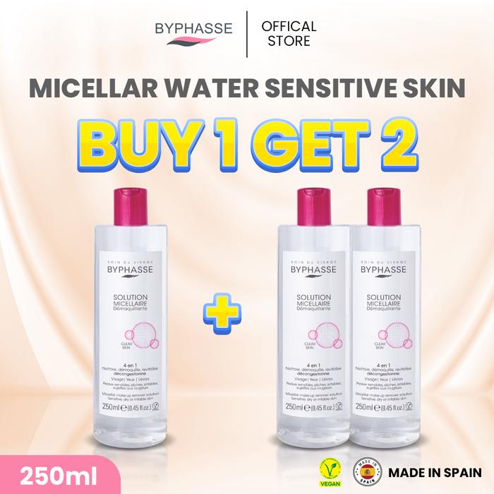 Gambar Byphasse Micellar Water Sensitive Skin 250ml - Make up Remover dari Leivy Naturally Indonesia undefined Tokopedia
