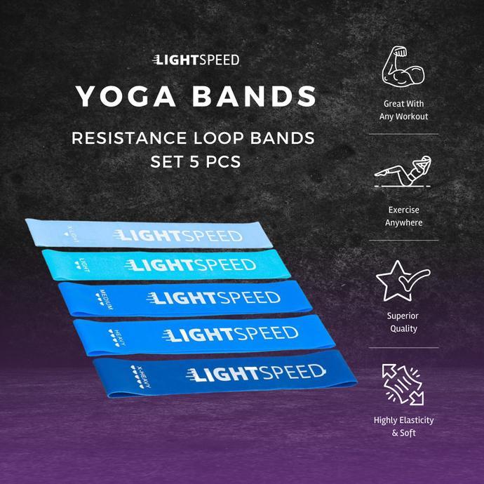 Gambar LIGHTSPEED RESISTANCE LOOP BANDS SET 5 PCS / YOGA BAND / KARET YOGA - X-LIGHT-BIRU1 dari Al-Wahid Yang Maha Esa undefined Tokopedia