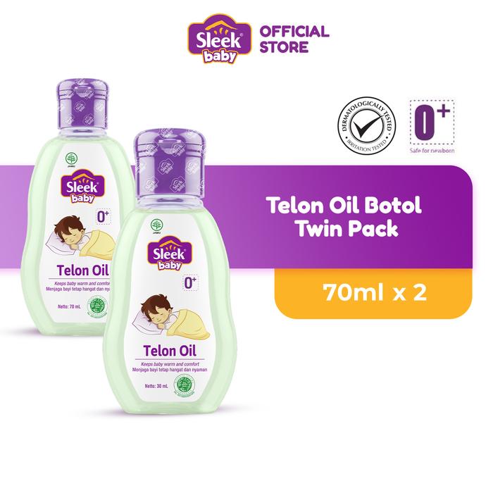 Gambar Sleek Baby Telon Oil Botol 70ml Twin Pack dari Sleek Baby Store undefined Tokopedia