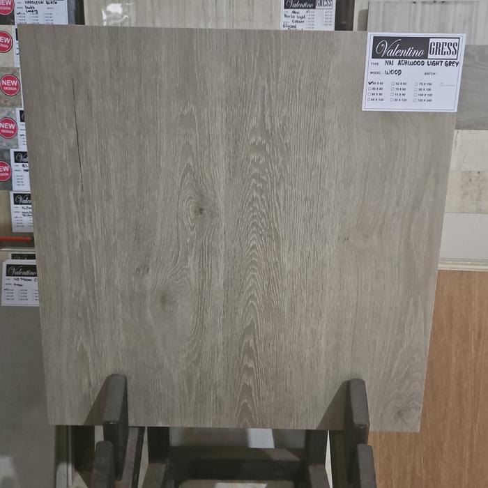 Gambar Granit Valentino Gress ASHWOOD LIGHT GREY 60x60 cm Kw 2 - Light Grey dari MEGA BUILDING BOGOR undefined Tokopedia