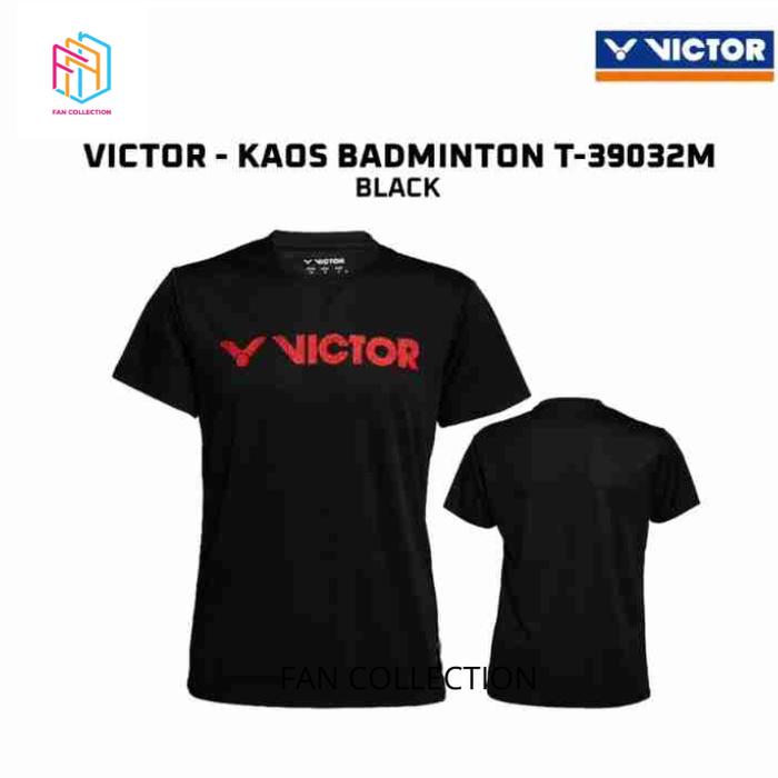 Gambar New ! Kaos Jersey Badminton Victor T 39032 Victor T-39032 - BLACK, S dari Fan Collection 01 undefined Tokopedia