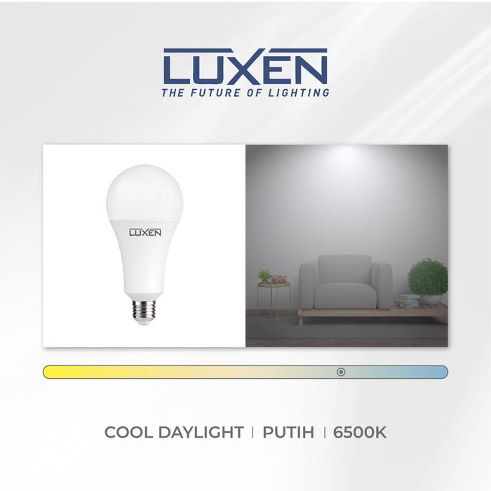 Gambar LUXEN BOLA LAMPU LED COSMO 23 Watt Cahaya Putih dan Kuning - Putih dari Luxen Indonesia_NEW undefined Tokopedia