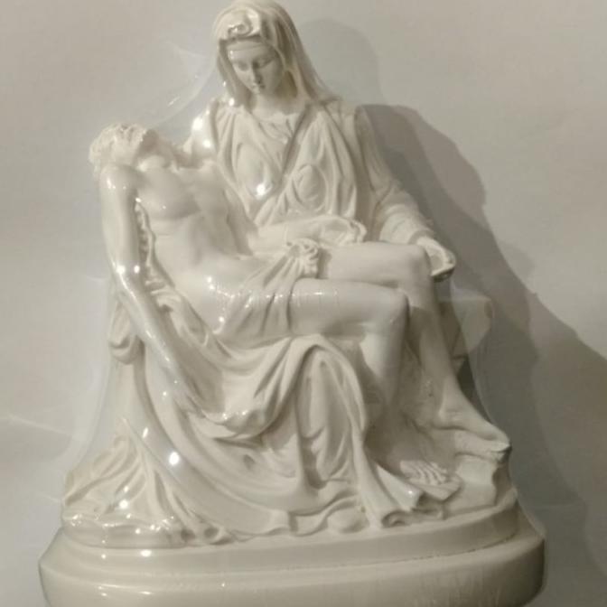 Gambar Patung Pieta Putih Rohani Katolik - 12cm dari Deaayu65 undefined 4 Tokopedia