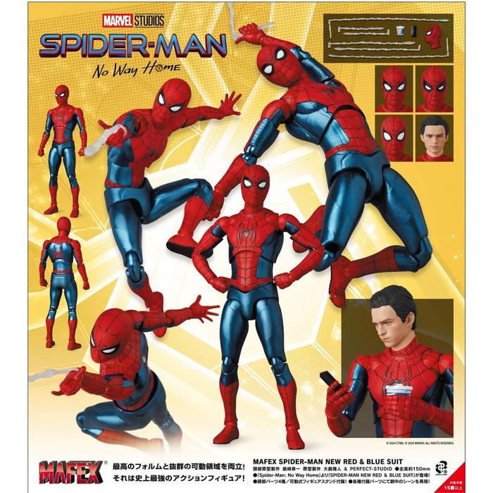 Jual Mafex No.262 SPIDER-MAN NEW RED & BLUE SUIT - Kota Medan