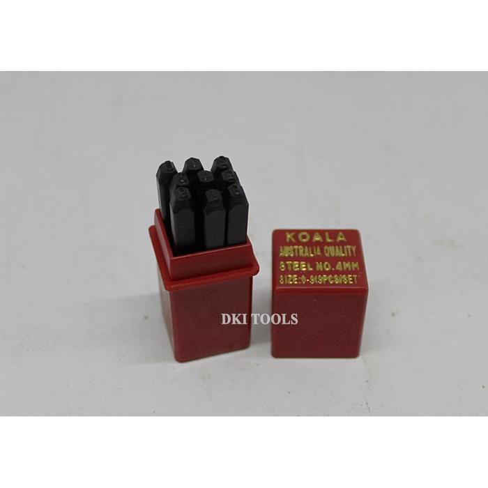 Gambar Pahat Drip Angka Nomor Kunci Stempel Ketok 4 5 6 mm Number Punch Set - 4MM (ANGKA) dari DKI TOOLS undefined Tokopedia