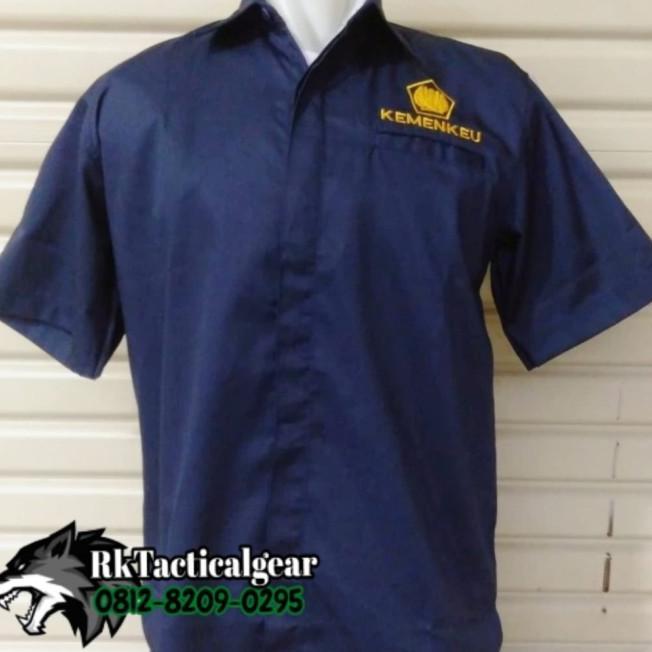 Gambar Kemeja Kemenkeu - Seragam Kemenkeu Lengan Pendek Panjang Pria Termurah Ready Terbaik - Navy, XXL (Pendek) dari Jamukha undefined Tokopedia