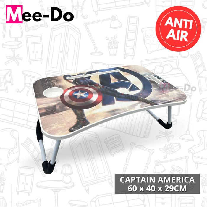 Gambar Mee-Do Meja Lipat Laptop / Meja Belajar Anak / Folding Table Karakter - CAPTAIN AMERICA dari Mee Do undefined Tokopedia