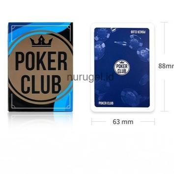Gambar TERMURAH Kartu Remi Poker Club Series Plastik PVC Waterproof Playing Card - Biru dari card store00 undefined Tokopedia