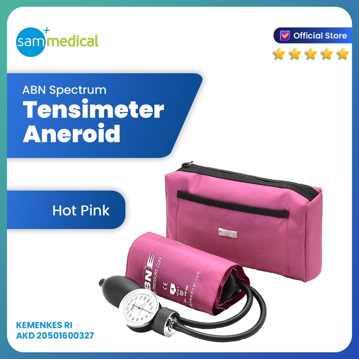Gambar Alat Tensimeter Aneroid Tensi Jarum ABN SPECTRUM HOT PINK dari SAM MEDICAL undefined Tokopedia