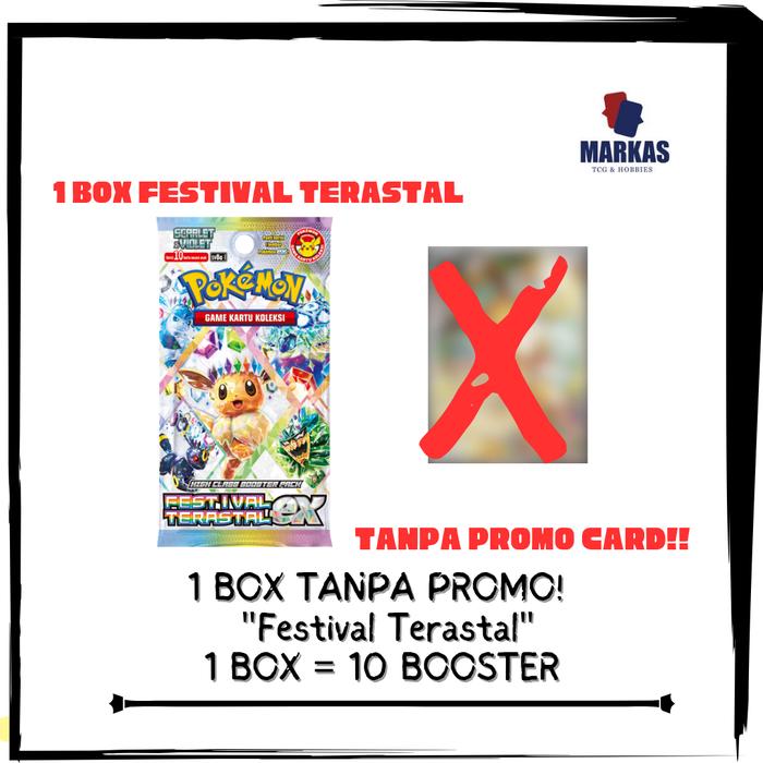 Gambar BOOSTER BOX FESTIVAL TERASTAL EX , (EEVEE TERASTAL) POKEMON TCG INDONESIA - TANPA PROMO dari MARKAS TCG&Hobbies undefined Tokopedia