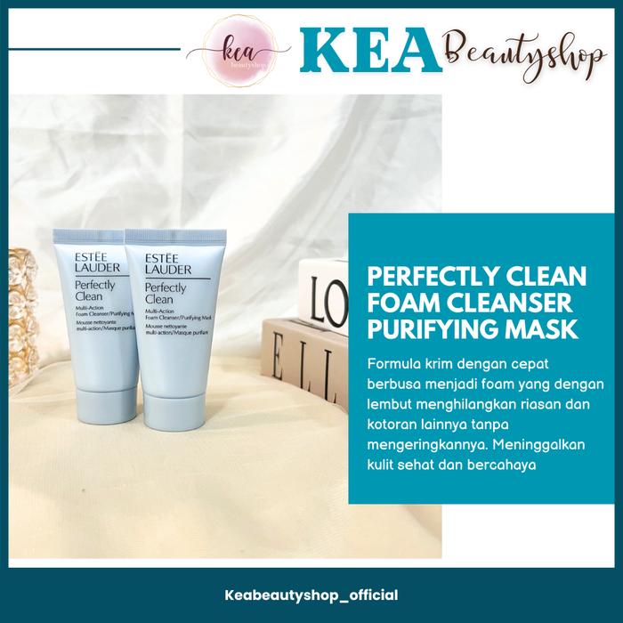 Gambar ESTEE LAUDER PERFECTLY CLEAN FOAM CLEANSER PURIFYING MASK - 30ml dari Keabeautyshop_NEW undefined Tokopedia