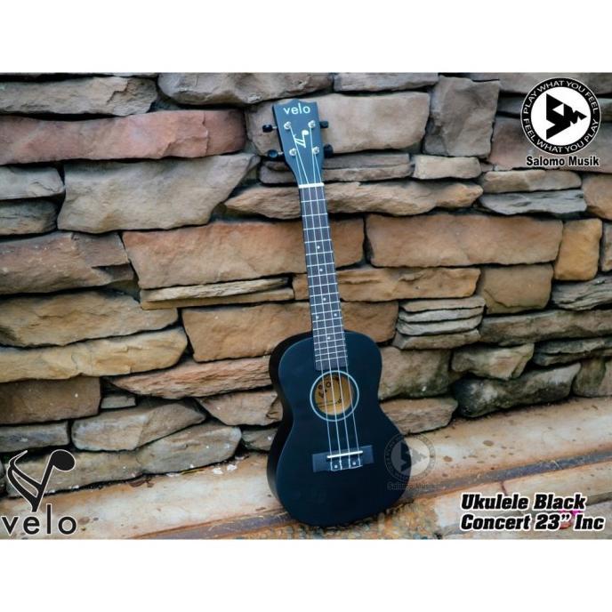 Gambar UKULELE CONCERT VELO FUN SERIES + BAG BERKUALITAS - Hitam dari Home Classic 12 undefined Tokopedia