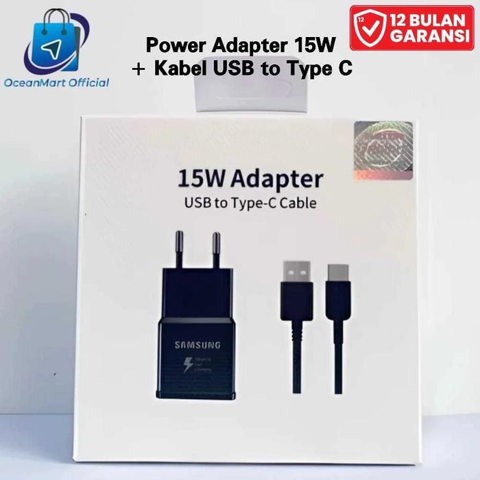 Gambar Charger Samsung S8 S10 Plus Original 100% USB To Type C Fast Charging - CHARGER 15W HTM dari oceanmart medan undefined Tokopedia