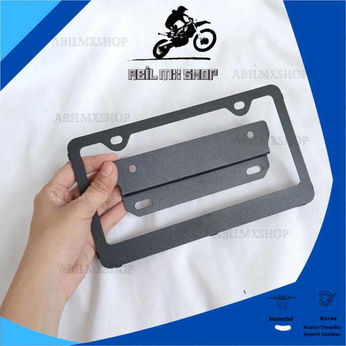 Gambar FRAME PLAT NOMOR BINGKAI PLAT NOMER MOTOR UNIVERSAL BEAT VARIO SCOOPY MIO NMAX AEROX XMAX LEXI ADV CBX SUPRA MURAH BESI STAINLESS HITAM SILVER - HITAM BESI dari ABIL MX SHOP undefined Tokopedia